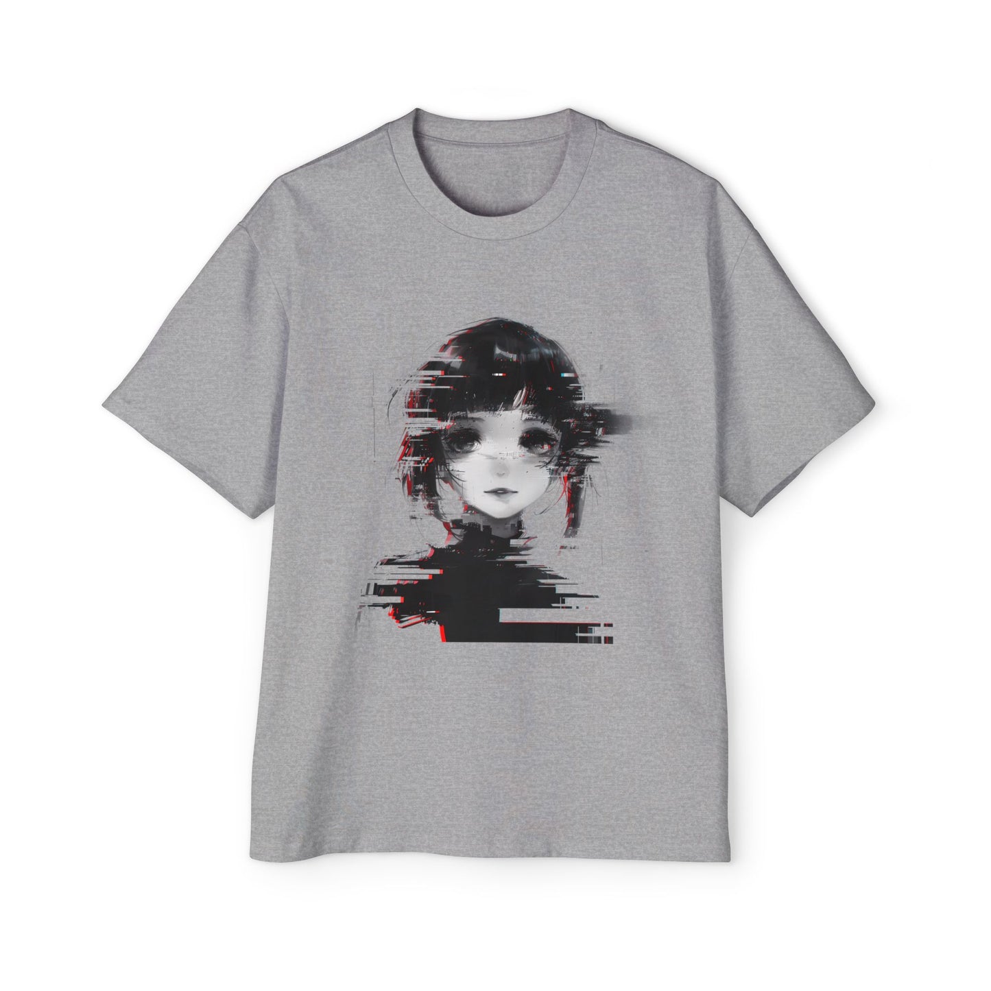 Oversized Vaporwave Graphic T‑Shirt – Glitch Soul