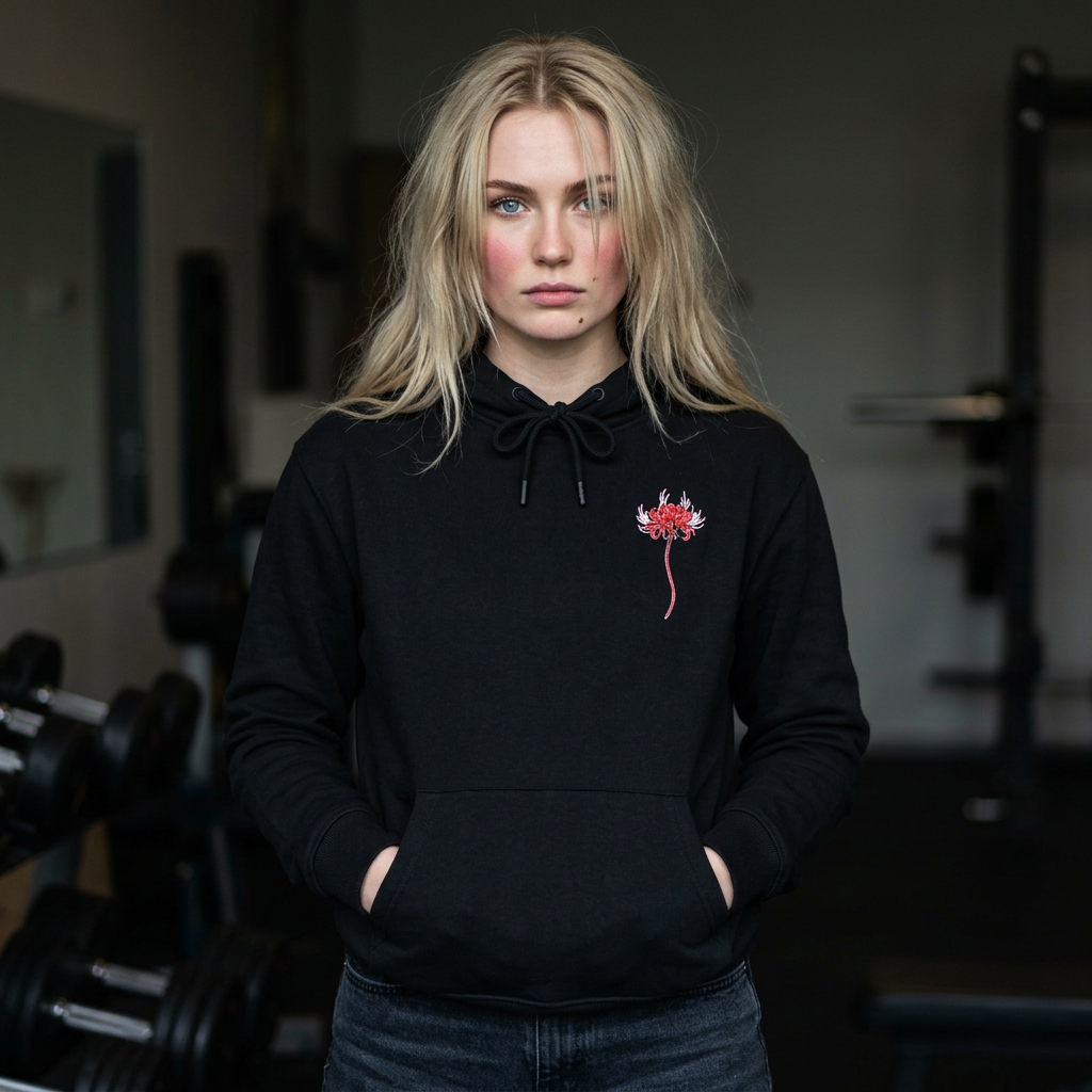 sueter estilo urbano con una frase motivacional para gym