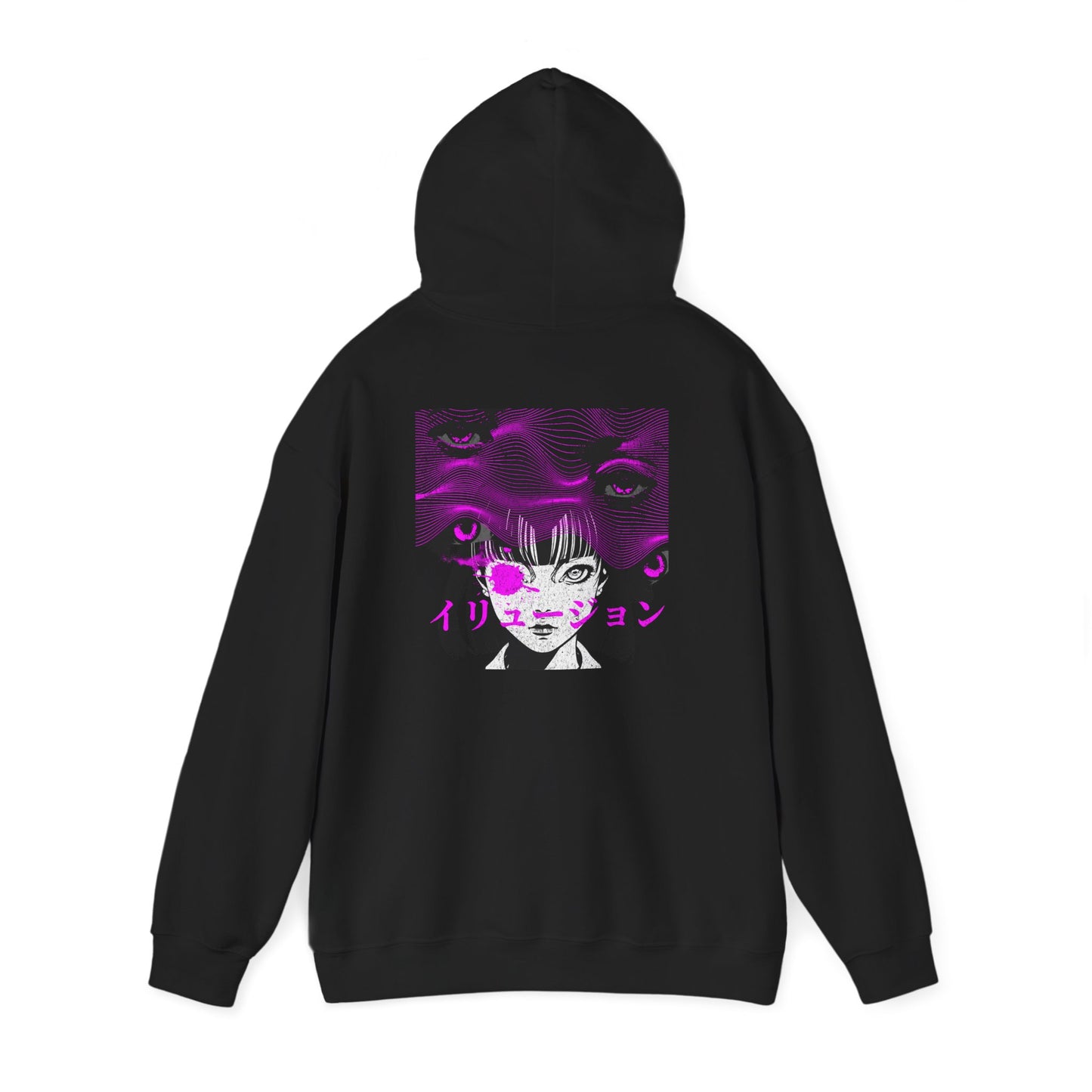 Illusion Eyes Hoodie — Surreal Graphic Eye Design