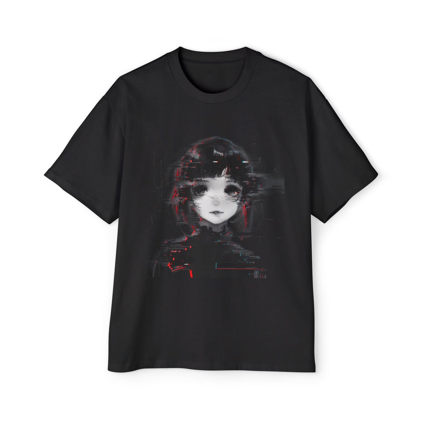 Oversized Vaporwave Graphic T‑Shirt – Glitch Soul